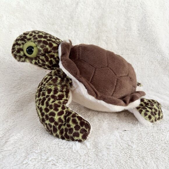 Wild Republic Spotted Sea Turtle 14" Plush Realistic Stuffed Animal Zoo Toy - Picture 1 of 6